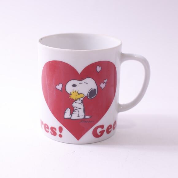 Peanuts, Snoopy, Message Mug, Gee, Somebody Cares, Coffee Cup, ~ 250605-WH 323 - Picture 1 of 3